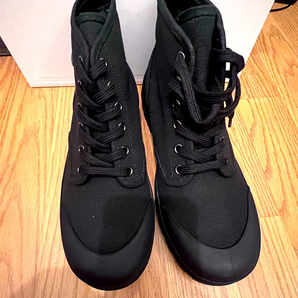 Celine patapans canvas lace up boot 20